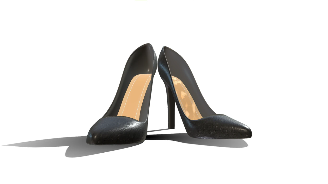 High Heels 3D Model .c4d .max .obj .3ds .fbx .stl .blend 