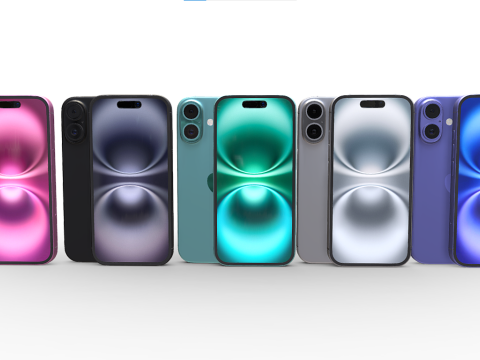 New iPhone 16 All 3D मॉडल