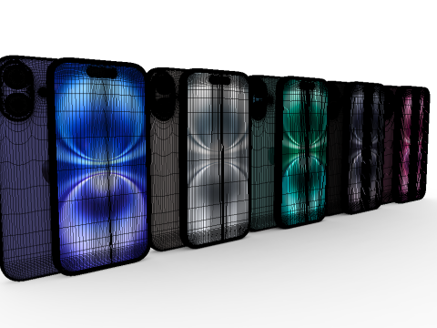 New iPhone 16 All 3D मॉडल