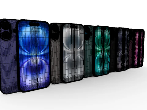New iPhone 16 All 3D Model