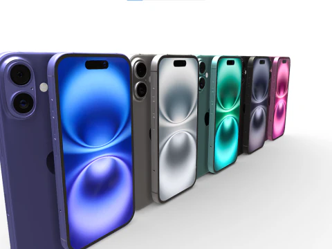 New iPhone 16 All 3D Model