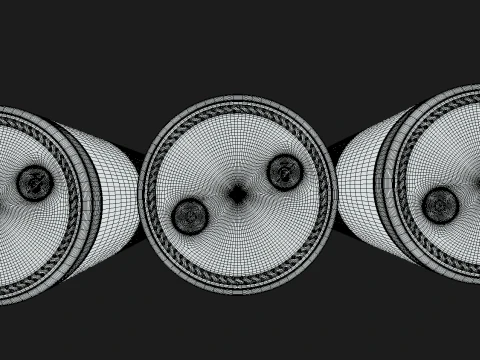 Amazon Echo Black White Grey 3D Model