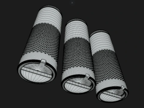 Amazon Echo Black White Grey 3D Model