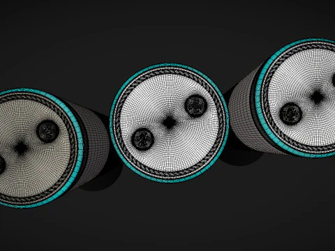 Amazon Echo Black White Grey 3D Model