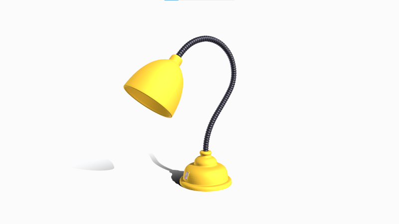 Study Lamp 3D Model .c4d .max .obj .3ds .fbx .stl .blend 