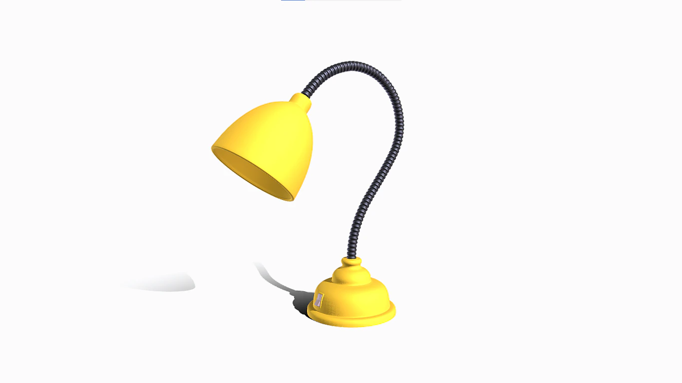 Study Lamp 3D Model .c4d .max .obj .3ds .fbx .stl .blend 