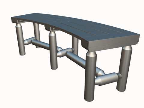 Bench Model 3D