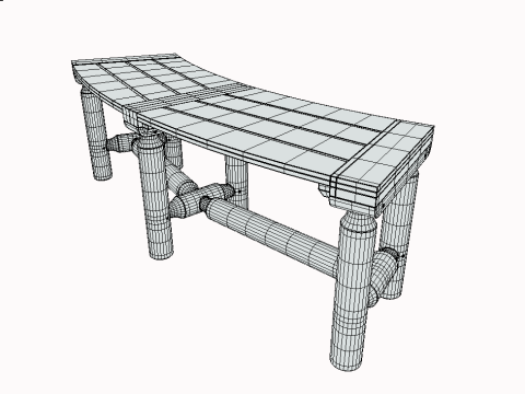 Bench Model 3D