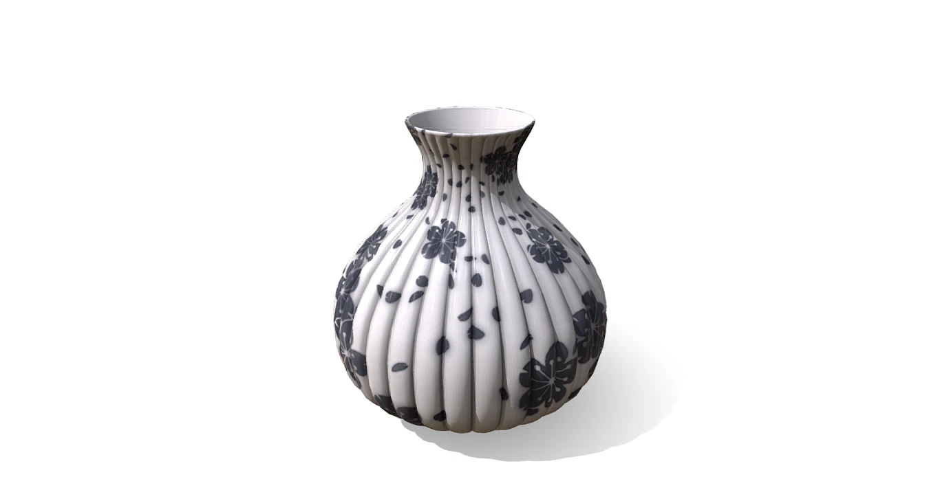 Vase 3D Model .c4d .max .obj .3ds .fbx .stl .blend 
