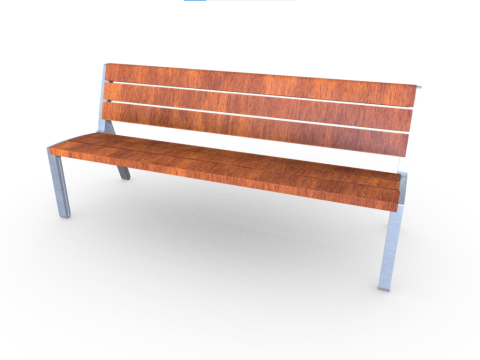 Park Bench 3D Model