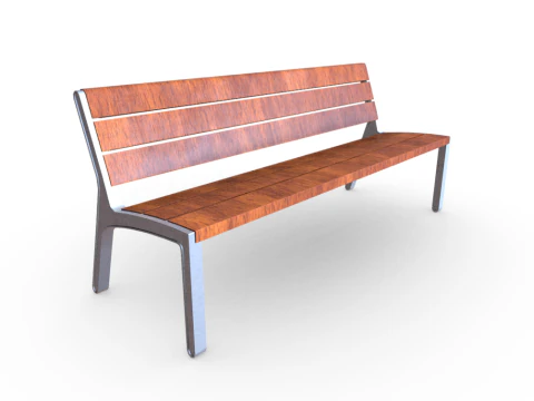 Park Bench 3D Model