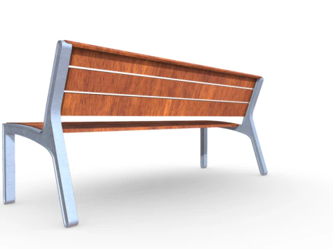 Park Bench 3D Model