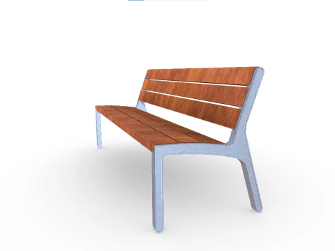 Park Bench 3D Model