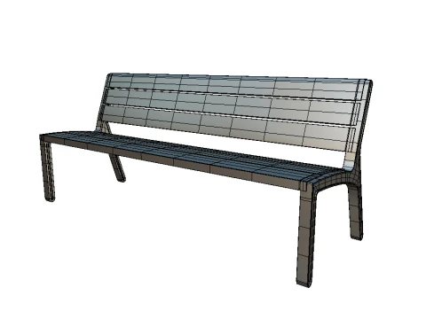 Park Bench 3D Model