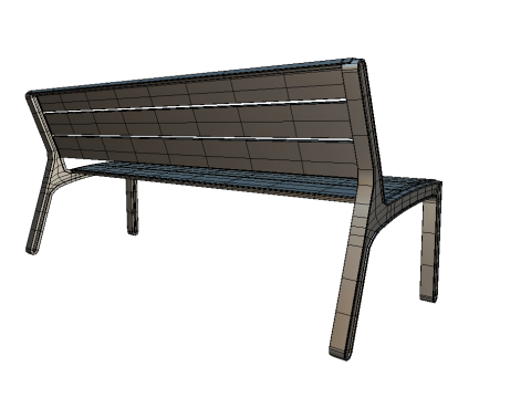 Park Bench 3D-Modell