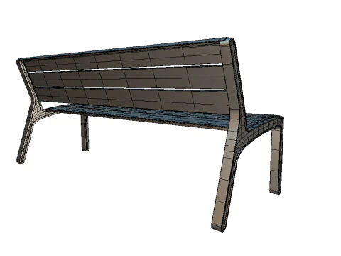 Park Bench 3D Model