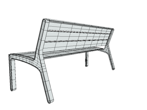 Park Bench 3D-Modell