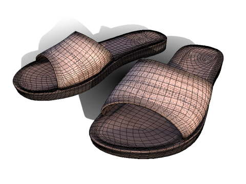 Slippers Model 3D