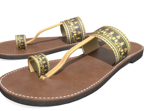 Style Slippers Womens 3D Model