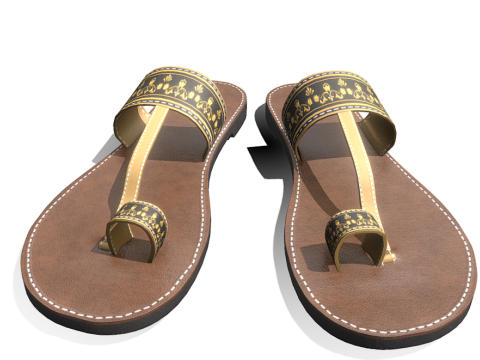Style Slippers Womens Modelo 3D