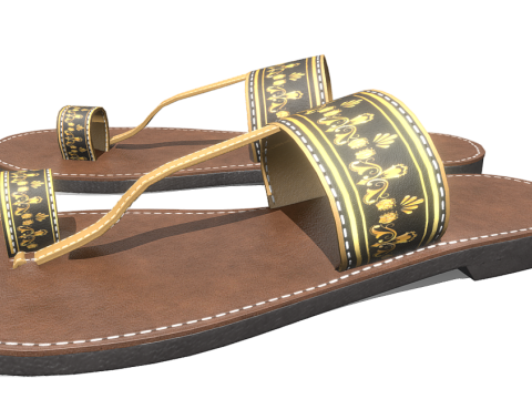 Style Slippers Womens Modelo 3D
