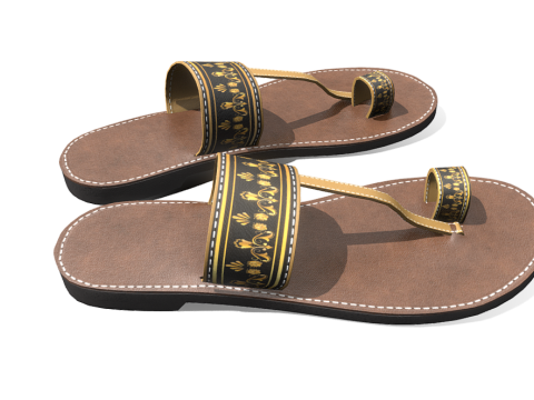 Style Slippers Womens Modelo 3D