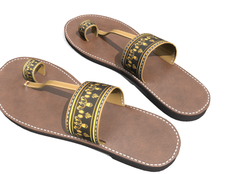 Style Slippers Womens Modelo 3D