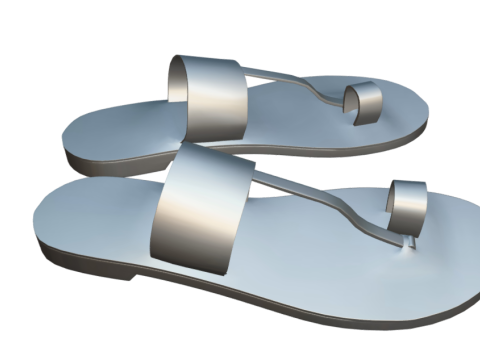 Style Slippers Womens Modelo 3D