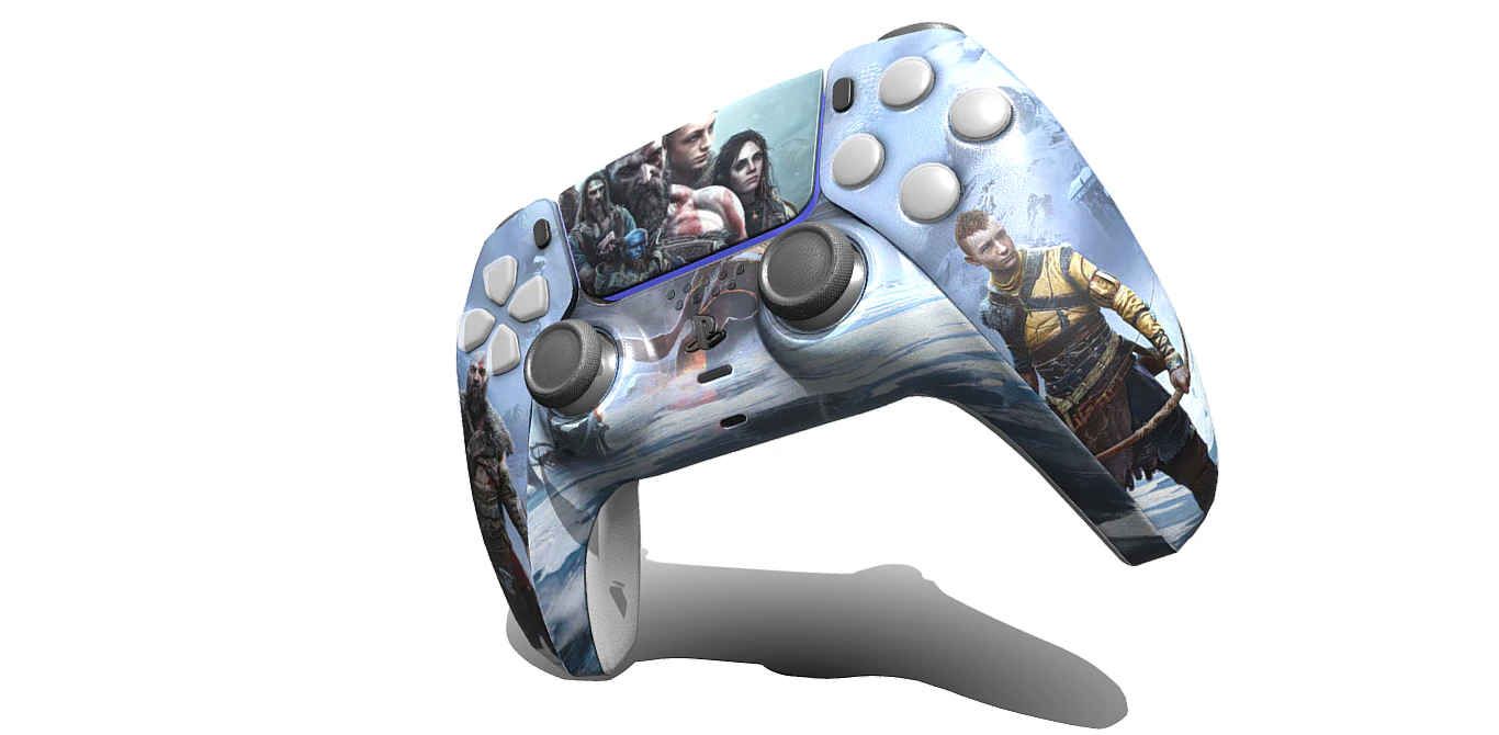 PS5 Controller 3D Model .c4d .max .obj .3ds .fbx .stl .blend 