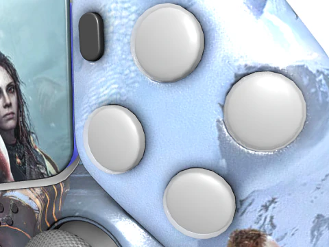 PS5 Controller 3D Model