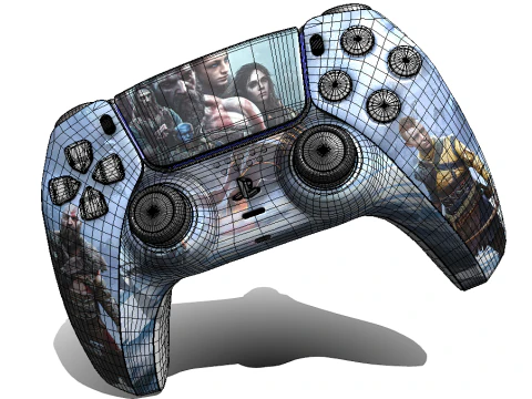 PS5 Controller 3D Model