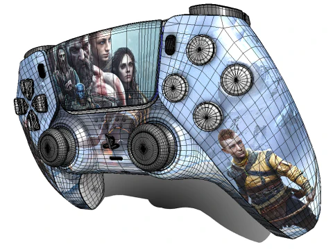 PS5 Controller 3D Model