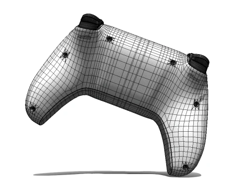 PS5 Controller 3D Model