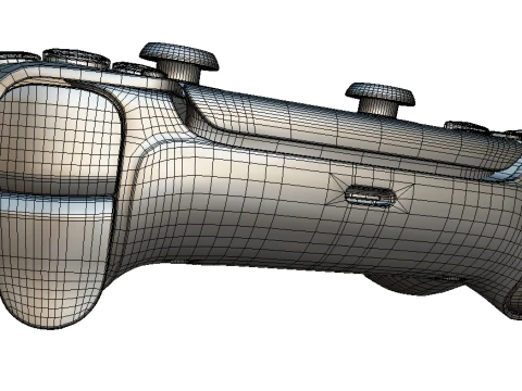 PS5 Controller 3D Model
