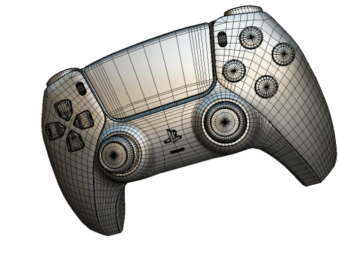 PS5 Controller 3D Model