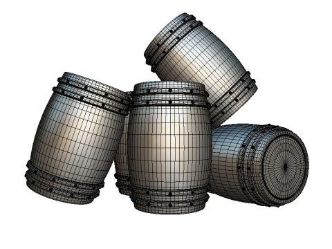 Barrel 3D-Modell