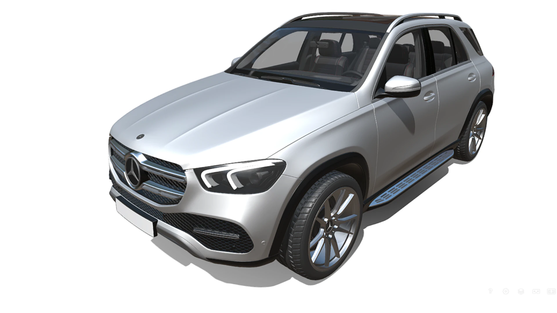 Mercedes Benz GLEV 3D Model .c4d .max .obj .3ds .fbx .stl .blend