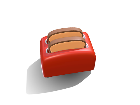 Toaster 3D मॉडल
