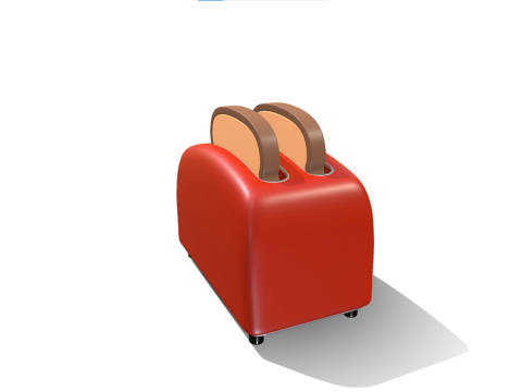 Toaster 3D मॉडल