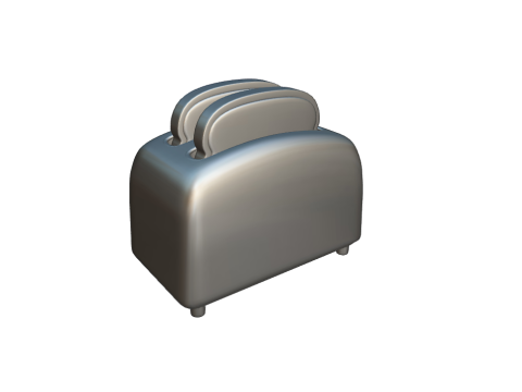 Toaster 3D मॉडल