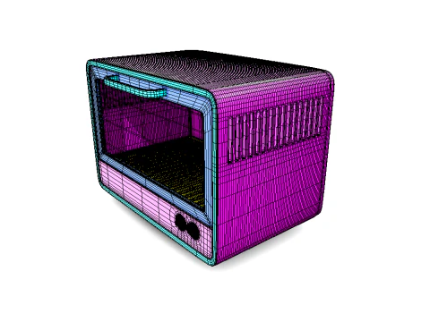 Electric Toaster Oven Cartoon 3D Model