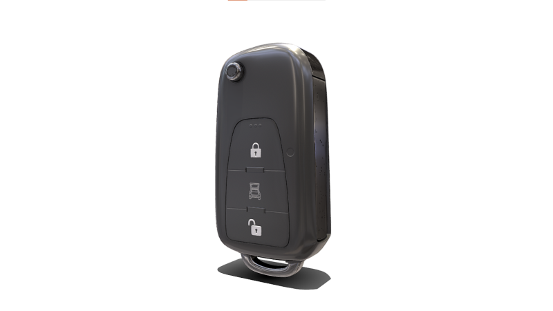 MG Car key 3D Model .c4d .max .obj .3ds .fbx .stl .blend