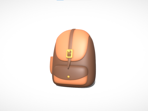 School Bag 3D Model