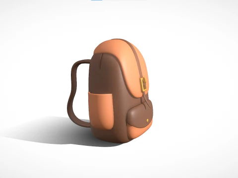 School Bag 3D Model