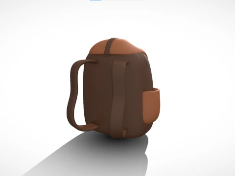 School Bag 3D Model