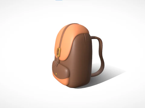 School Bag 3D Model