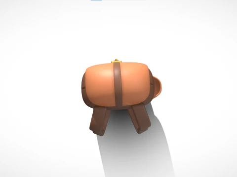School Bag 3D Model