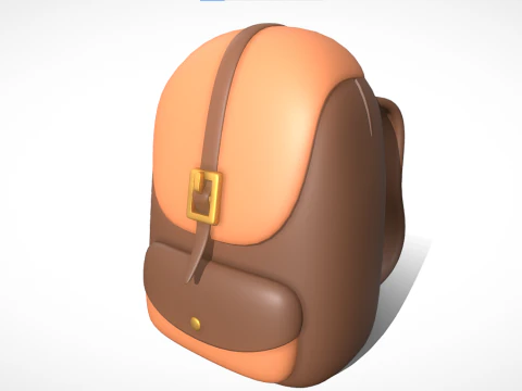 School Bag 3D Model
