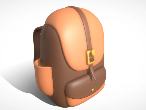School Bag 3D Model