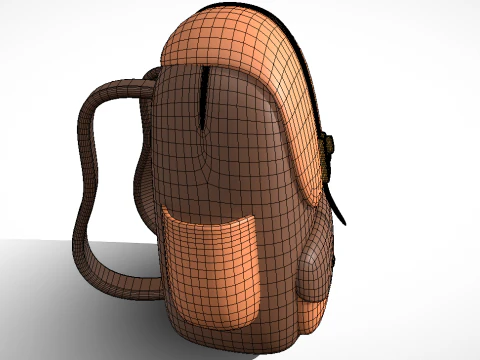 School Bag 3D Model
